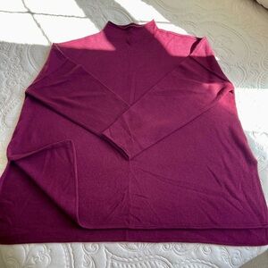 NWT J.Jill Cashmere Mock Neck Tunic Sweater